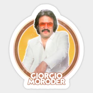 Giorgio Moroder / Retro Style Fan Art Design Sticker